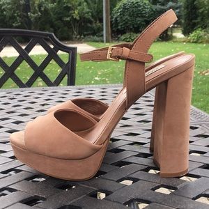 Steve Madden Heel (Tan Suede)